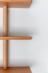 Jut Timber Mounted Display Shelf - Three Tiers