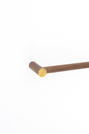Classic Timber Mounted Towel Rail - Single
