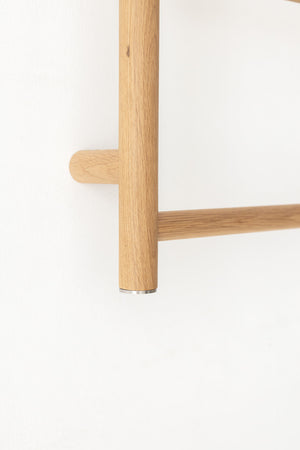 Classic Timber Mounted Towel Rack - Large